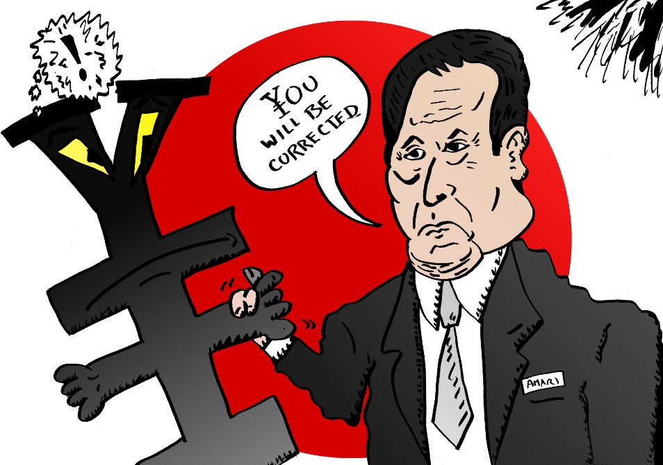 Abenomics correcting yen