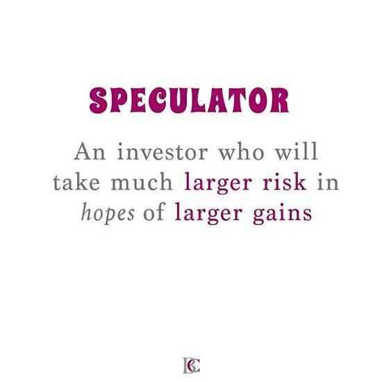 spekulator itu juga investor kok