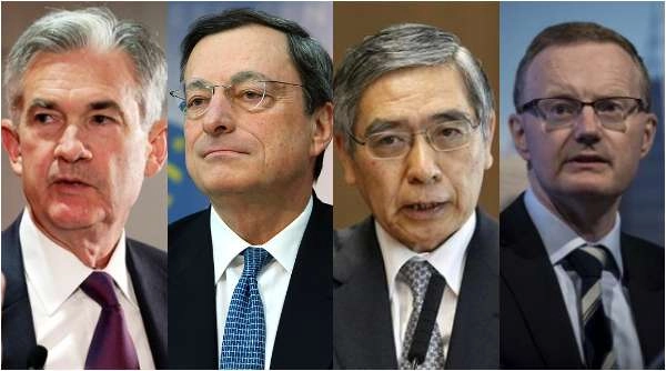 Pidato Powell, Draghi, Kuroda, Lowe