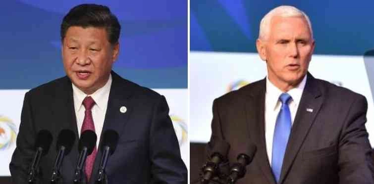 Xi Jinping dan Mike Pence