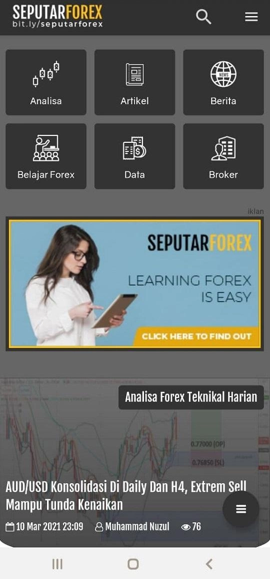 Homepage Seputarforex App